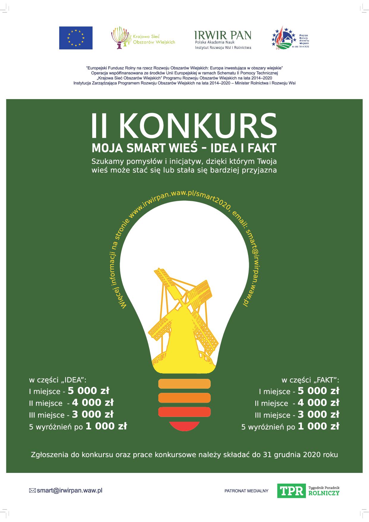 Ilustracja do informacji: II edycja Konkursu "MOJA SMART wieś. IDEA i FAKT"