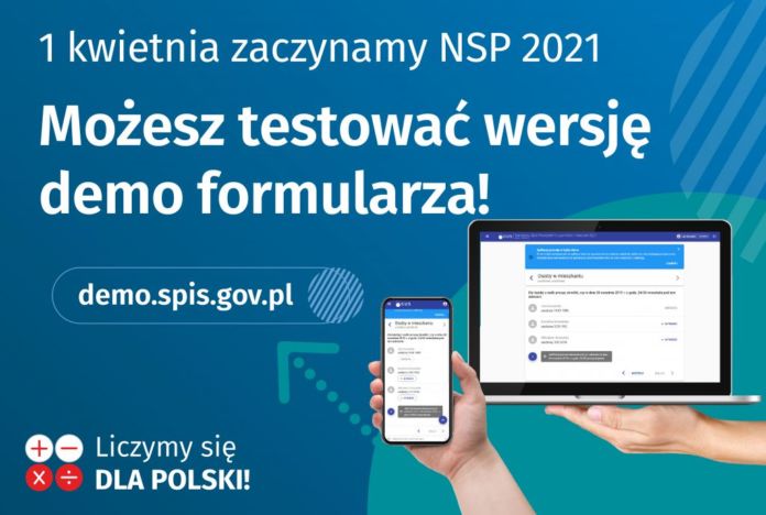 Ilustracja do informacji: Wersja testowa formularza spisowego Narodowego Spisu Powszechnego Ludności i Mieszkań 2021.
