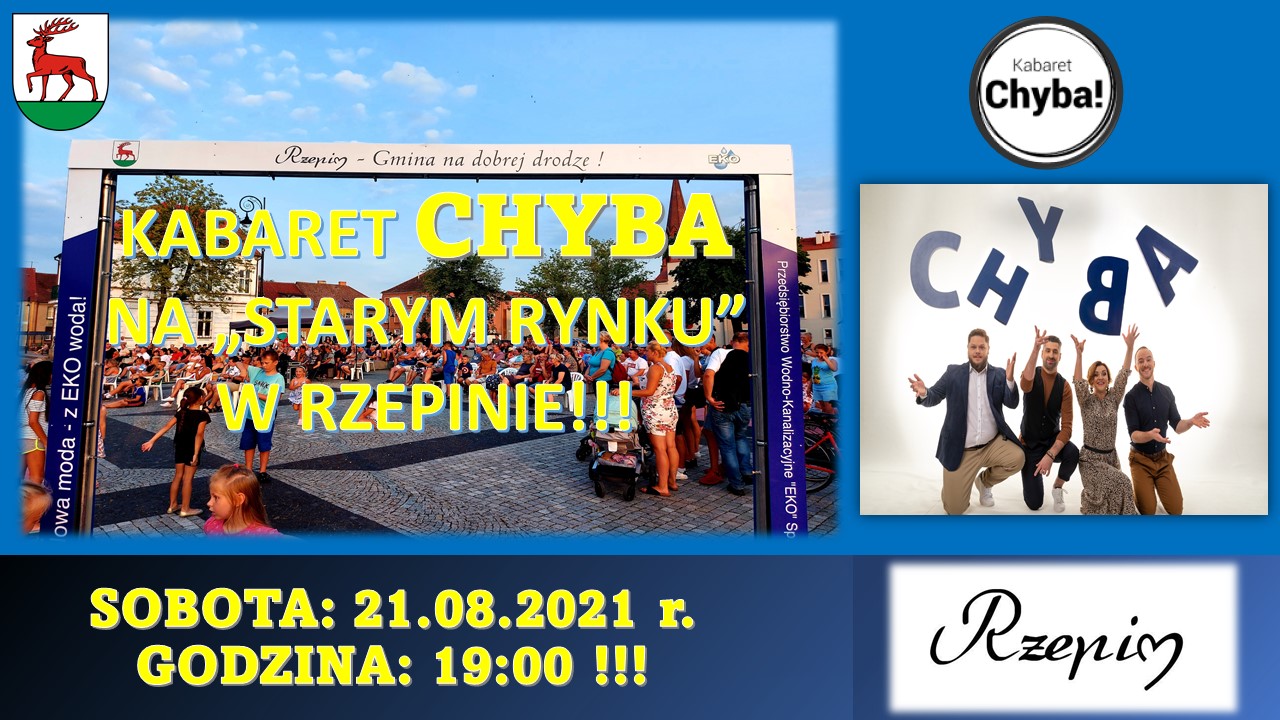 Ilustracja do informacji: Kabaret CHYBA zawita do Rzepina!!