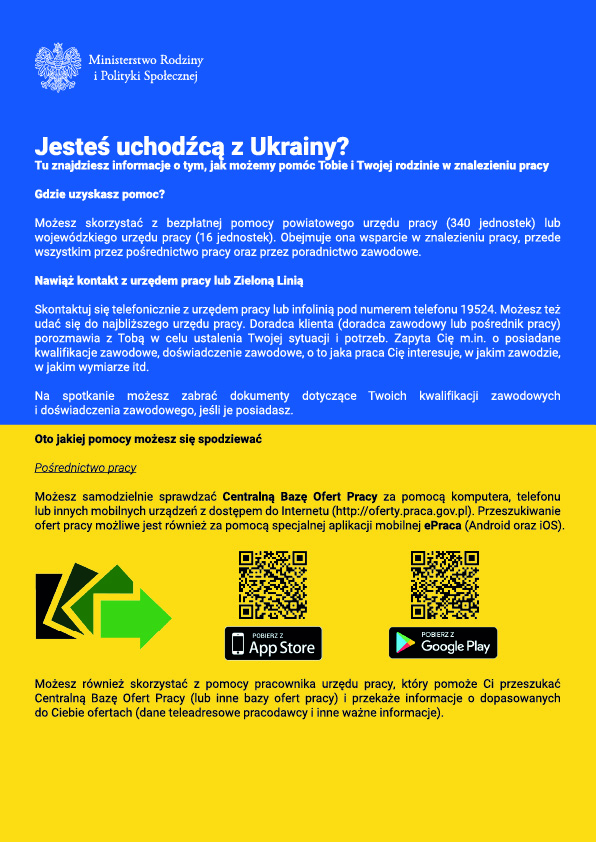 Ilustracja do informacji: Informacje dla uchodźców z Ukrainy
